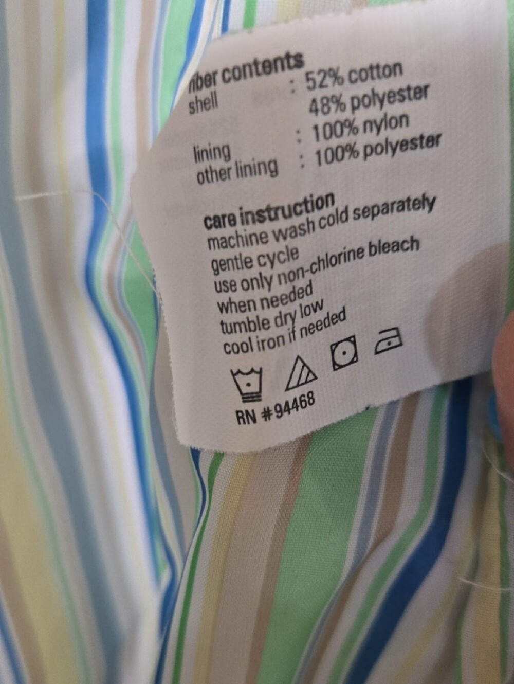 Esprit Women’s Beige Trench Coat with Striped Lining Size Medium - Picture 7 of 8
